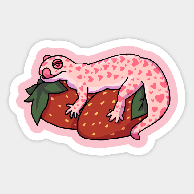 strawberry Sticker by dangerlemon